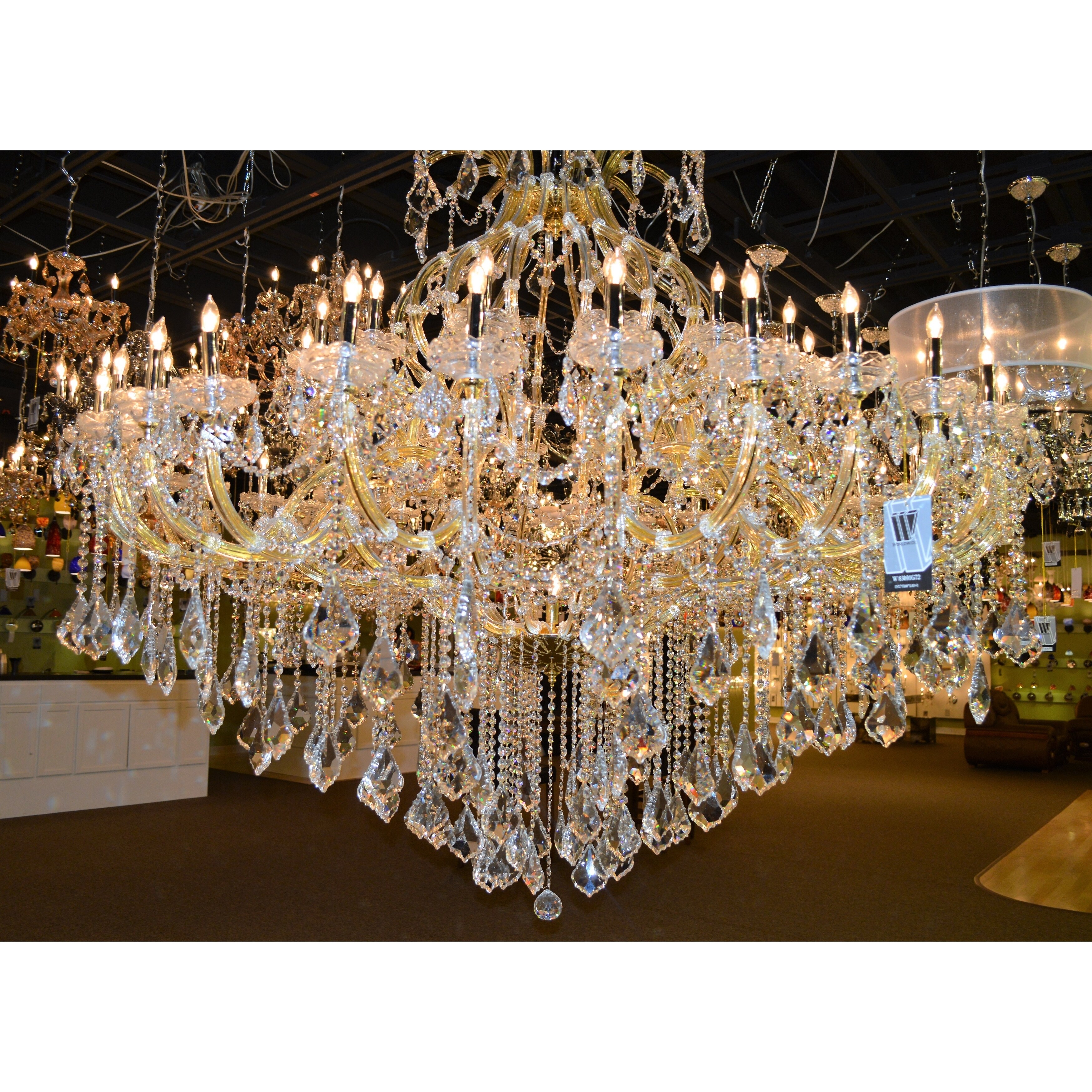 Maria Theresa Grand 49-light Gold Finish Victorian Grand Crystal 2-tier Extra Large Chandelier - N/A (49 Lights Chandelier) - Chandeliers For Bedrooms by Overstock.com