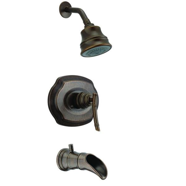 Shop Bamboo Watersense 1 Handle Tub And Shower Faucet In