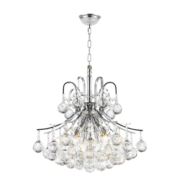 Empire Crystal Chandelier In Silver Chrome Empire Crystal Chandelier In Silver Chrome