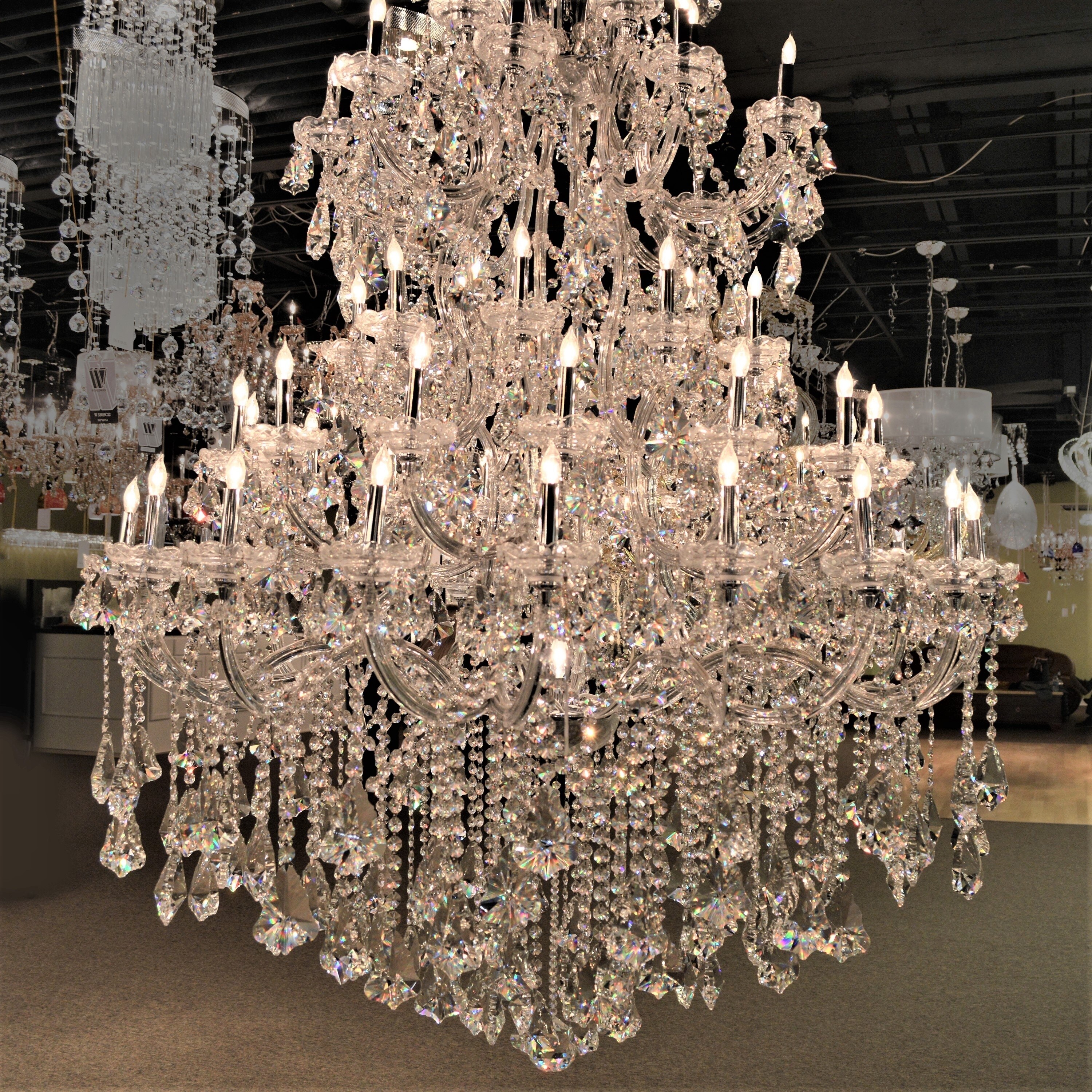 Maria Theresa 60 Light 54 Inch Extra Large Crystal Grand Maria Theresa 60 Light 54 Inch
