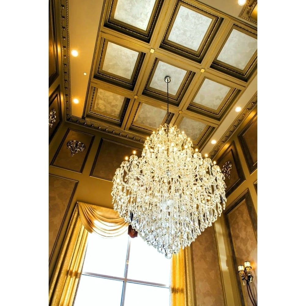 Maria Theresa Grand 84-light 5-tierFull Lead Crystal Victorian Chandelier 72 in x 96 in Tall Extra Large (84 Lights Chandelier) - Chandeliers For Bedrooms by Overstock.com