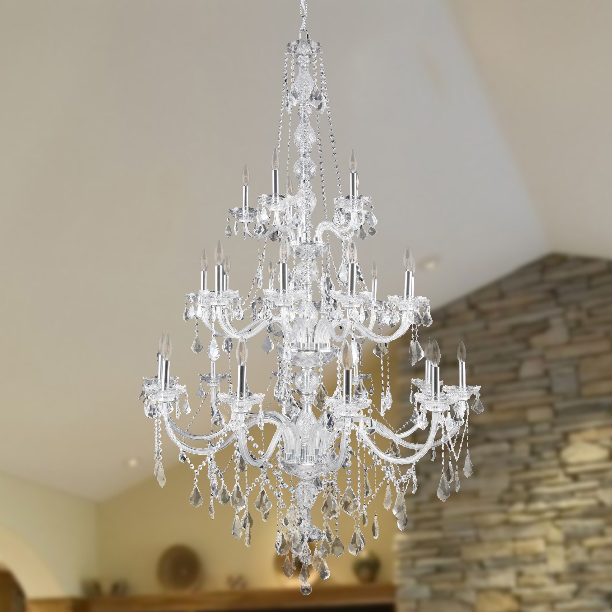Worldwide Lighting (25 Lights Chandelier) - Chandeliers For Bedrooms by Overstock.com