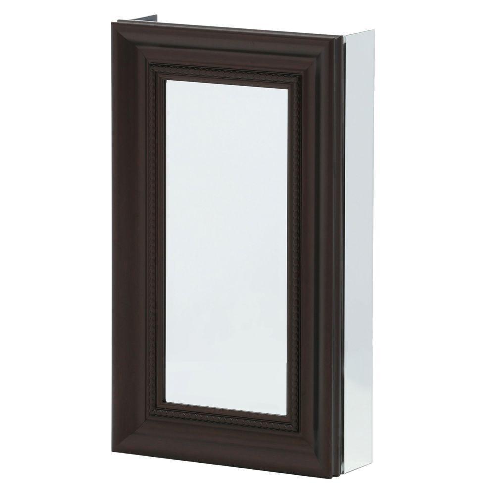 Shop Pegasus 15 Inch X 26 Inch Recessed Or Surface Mount Mirrored Medicine Cabinet In Oil Rubbed Bronze Overstock 10791531