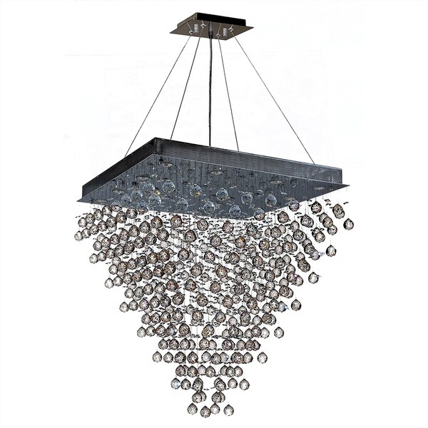 Modern Contemporary 16 Light Crystal Ball Prism Pendant Modern Contemporary 16 Light Crystal Ball Prism Pendant Chandelier Large 32 Square Shape X 36