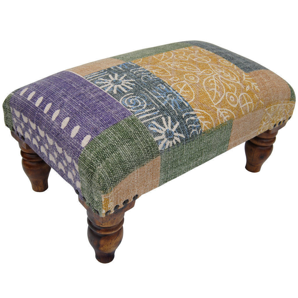 Shop Herat Oriental Handmade Printedcotton Upholstered Wooden