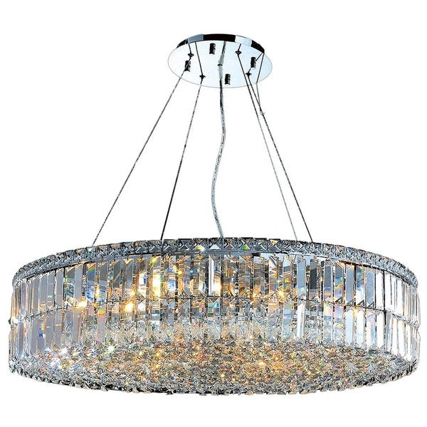 large round crystal chandelier