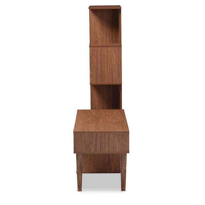 Carson Carrington Sakskobing Mid-century Medium Brown Wood TV Stand