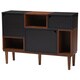 preview thumbnail 3 of 4, Baxton Studio Anderson Mid-century Retro Modern Oak and Espresso Wood Sideboard Storage Cabinet