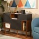 preview thumbnail 1 of 4, Baxton Studio Anderson Mid-century Retro Modern Oak and Espresso Wood Sideboard Storage Cabinet