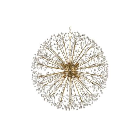 Hudson Valley Dunkirk 10-Light Aged Brass Chandelier