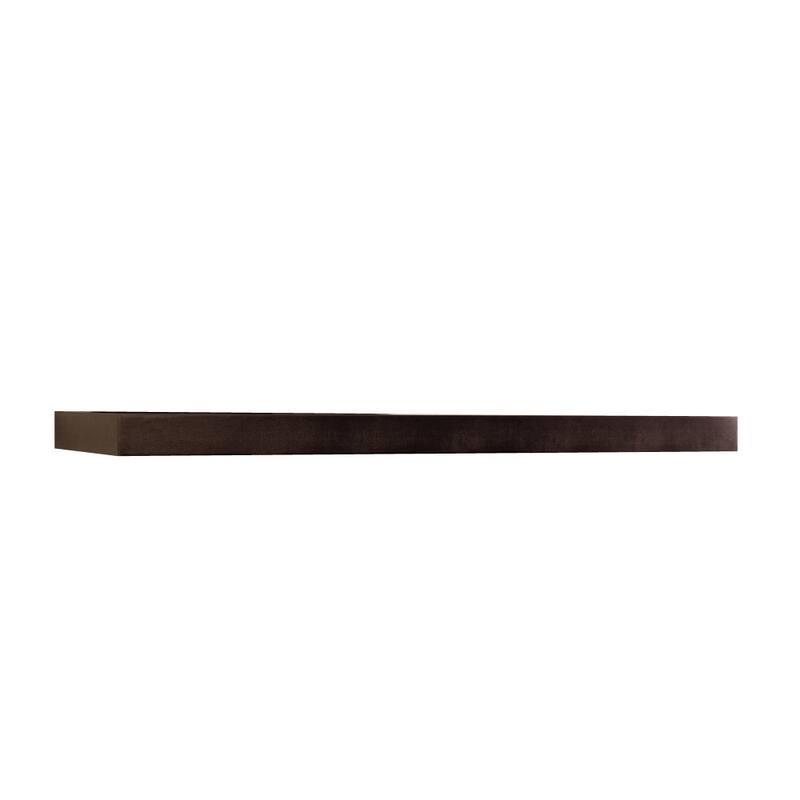 InPlace 47.24-inch Espresso Wall Mounted Floating Shelf - 47.24 inches wide x 10.2 inches deep