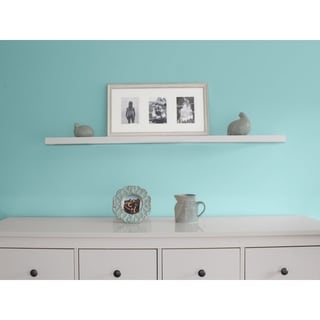 InPlace 48-inch White Wall Mounted Floating Shelf