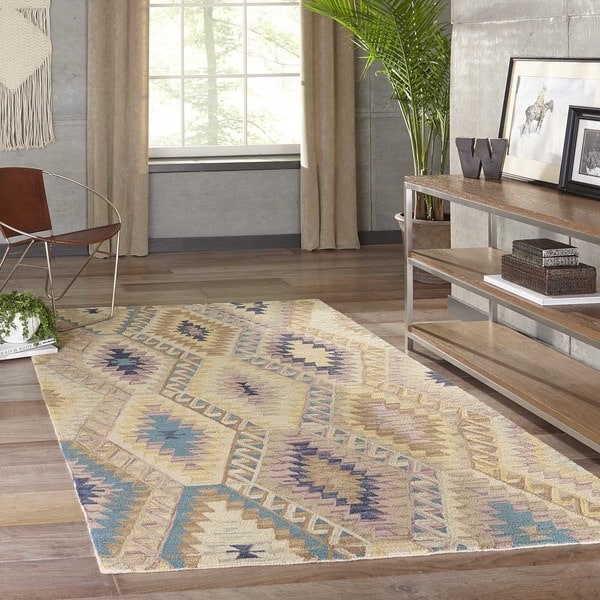 Momeni Tangier Multicolor Hand-Tufted Wool Rug (7'6 X 9'6) - 7'6" x 9'6"