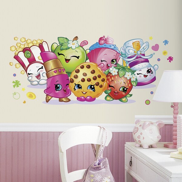 Roommates Shopkins Pals Peel and Stick Giant Wall Graphic