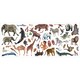 preview thumbnail 1 of 1, Roommates Animal of the World Peel and Stick Giant Wall Decals