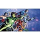 preview thumbnail 2 of 0, Justice League XL Chair Rail Prepasted Mural 6-foot x 10.5-foot Ultra-strippable by RoomMates