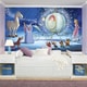 preview thumbnail 1 of 0, Cinderella Carriage XL Chair Rail Prepasted Mural 6-foot x 10.5-foot Ultra-strippable by RoomMates