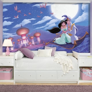 Aladdin 'A Whole New World' XL Chair Rail Prepasted Mural 6-foot x 10.5-foot Ultra-strippa by RoomMates