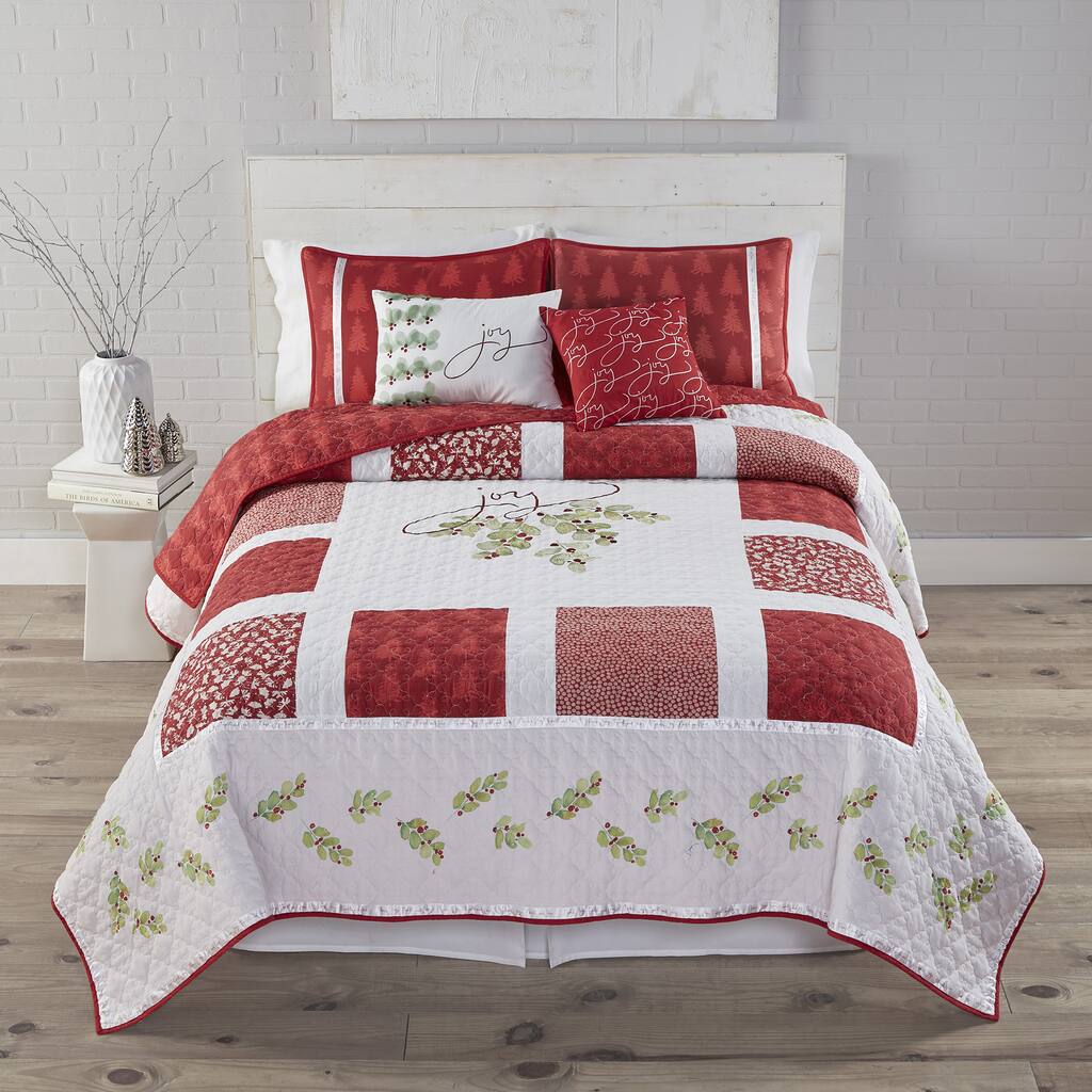 Kathy Davis Joy Reversible 3-piece Quilt Set - Multi