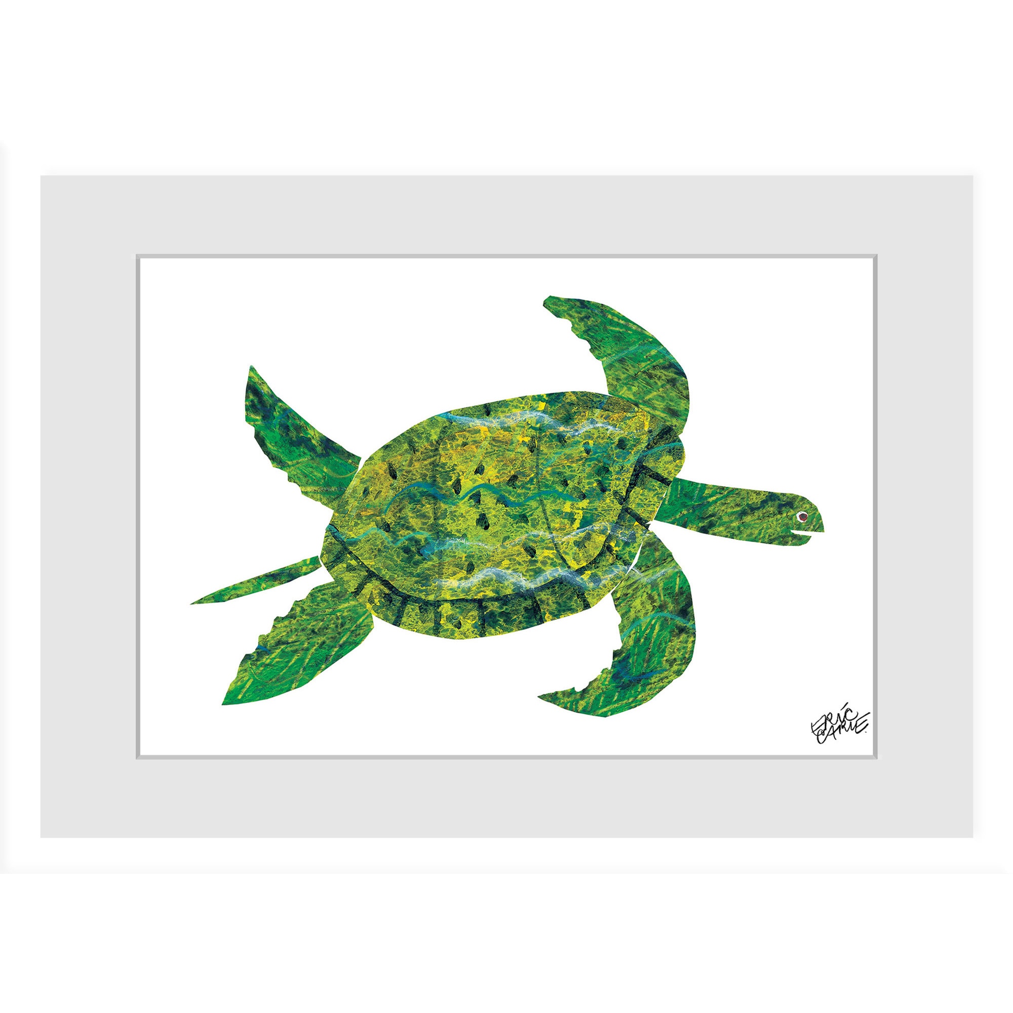 Marmont Hill - Handmade Turtle Painting on Framed Print