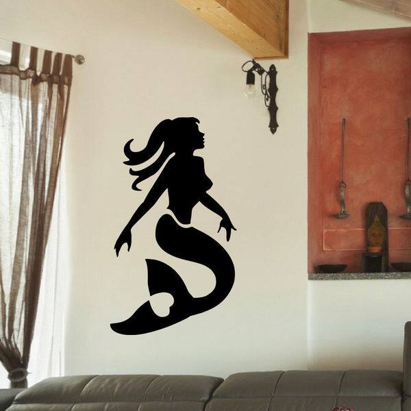 Sexy Mermaid Vinyl Wall Art Decal Sticker - Bed Bath & Beyond - 10792805