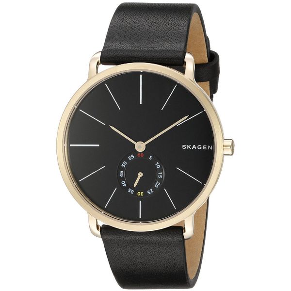 skagen hagen men's black mesh strap hybrid smart watch