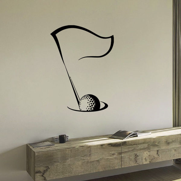 Shop Golf Hole Golf Ball Vinyl Wall Art Decal Sticker Free Shipping