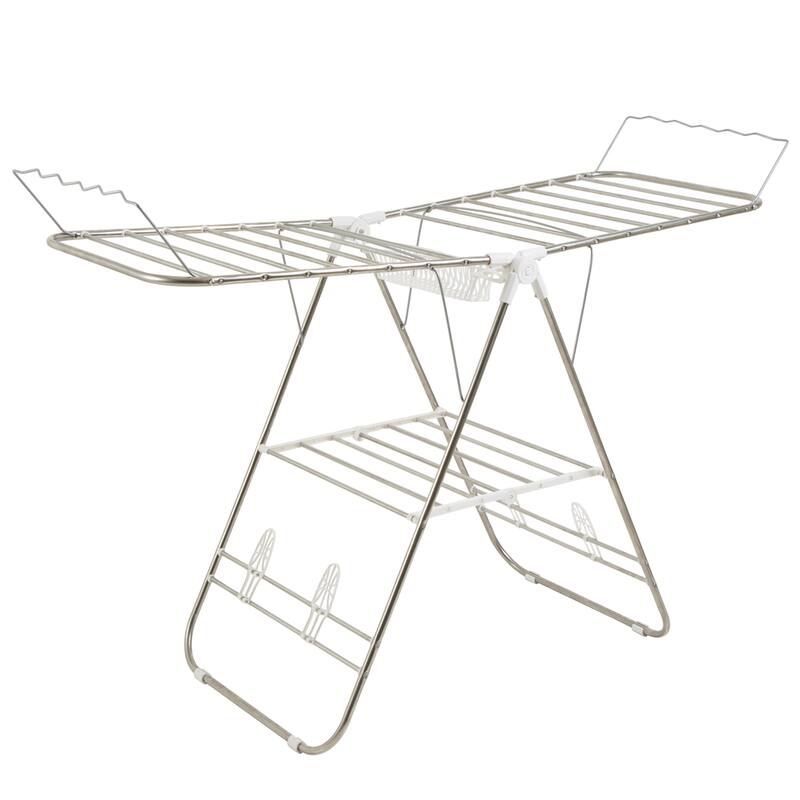 Everyday Home Indoor/Outdoor Folding Clothes Drying Rack