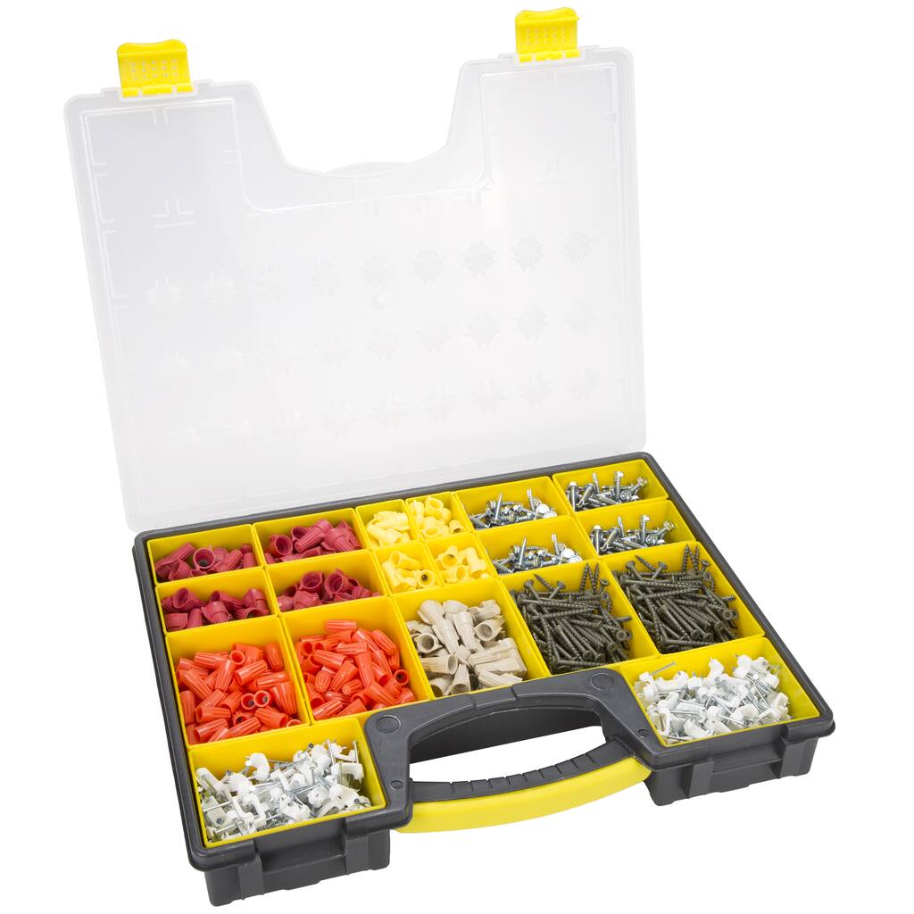 Stalwart Parts And Crafts Portable Storage Organizer 4 Box Set