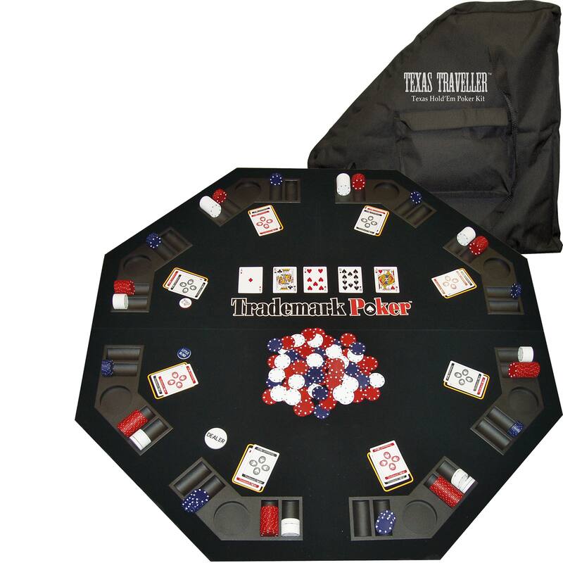 TEXAS TRAVELER - Table Top & 300 Chip Travel Set