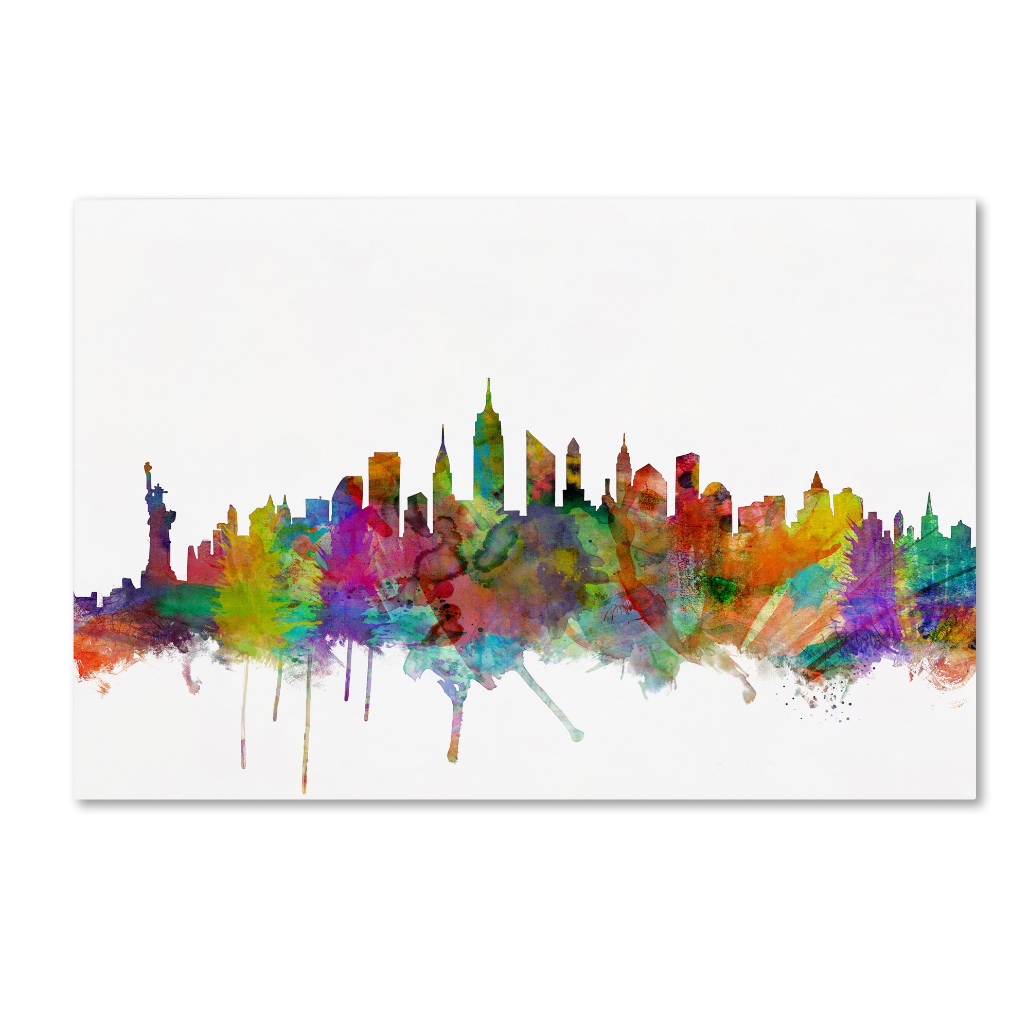 Michael Tompsett 'New York City Skyline' Canvas Wall Art 