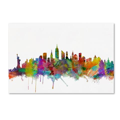 Michael Tompsett 'New York City Skyline' Canvas Wall Art
