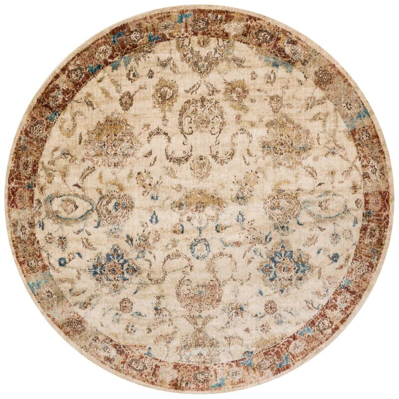 Alexander Home Contessa Traditional Antique Floral Distressed Rug