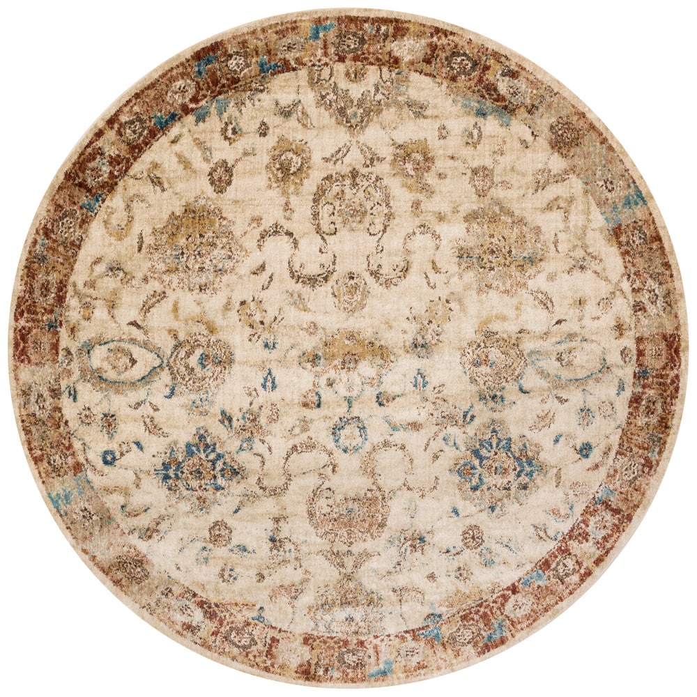 Alexander Home Contessa Traditional Antique Floral Distressed Rug