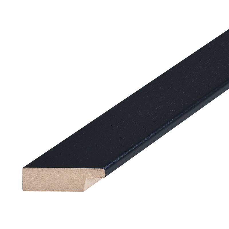 Moises Levy 'Stand By' White Matte, Black Framed Canvas Wall Art