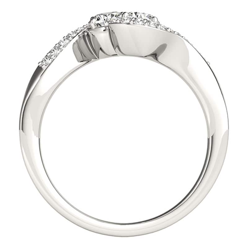 Auriya Round 2-Stone Diamond Ring 1ct TDW 14k White Gold