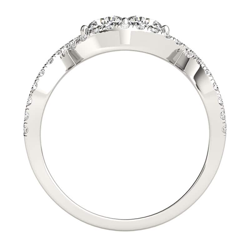 Auriya Infinity 2-Stone Diamond Engagement Ring 3/4ct TDW 14k White Gold