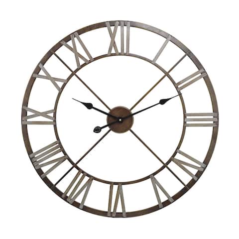 Sterling Open Center Iron Wall Clock - 27"w x 2"d x 27"h