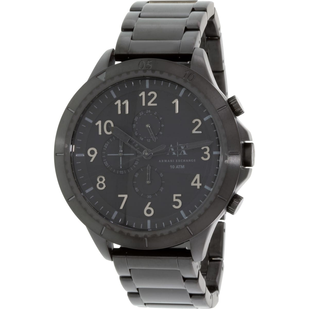 Black Stainless-Steel Quartz Watch 
