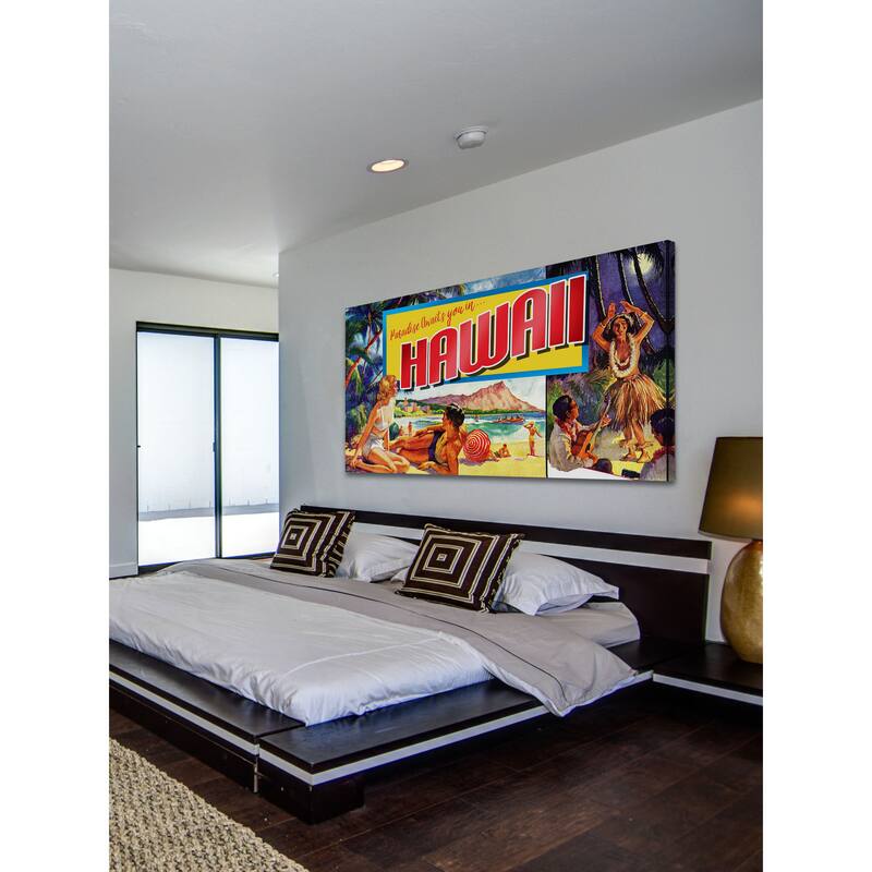 Marmont Hill - Paradise Hawaii by Saturday Evening Post Painting Print on Canvas - Multi-Color