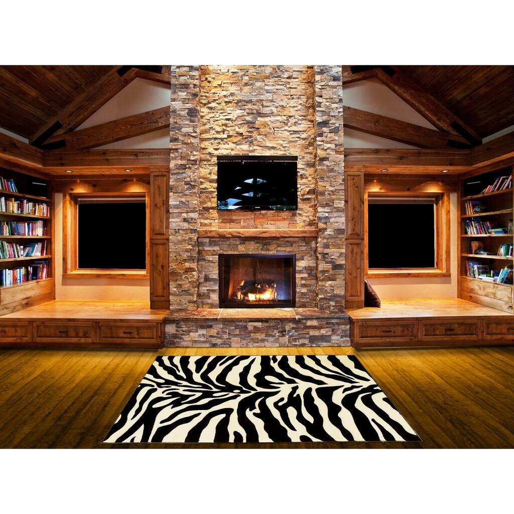 LYKE Home Animal Print Area Rug 8x11 - 8' x 11'