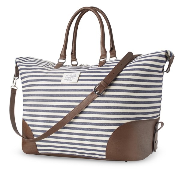 Sloane Ranger Denim Stripe Weekender Carry On Tote Bag - Free Shipping ...