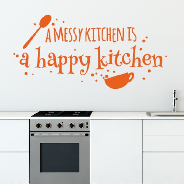 Shop Happy Kitchen  Vinyl Sticker Wall  Decor  Free 
