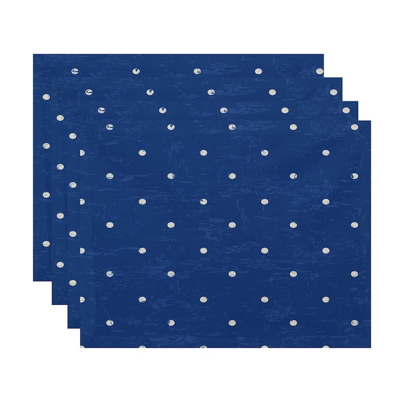 Dorothy Dot Geometric Print Placemats (Set of 4) - Blue