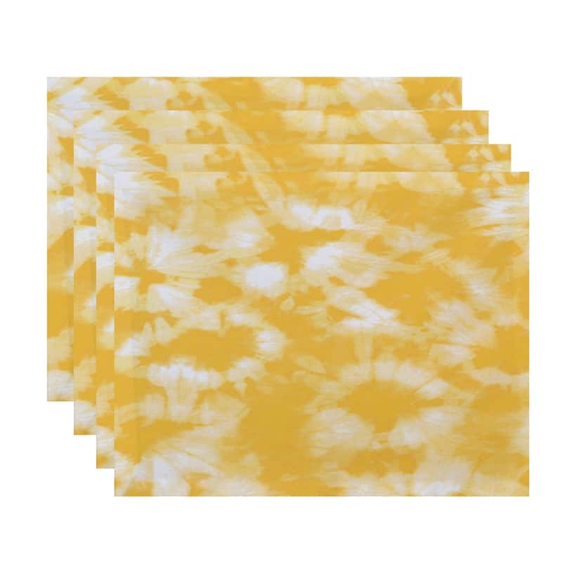 Chillax Geometric Print Placemats (Set of 4) - Yellow
