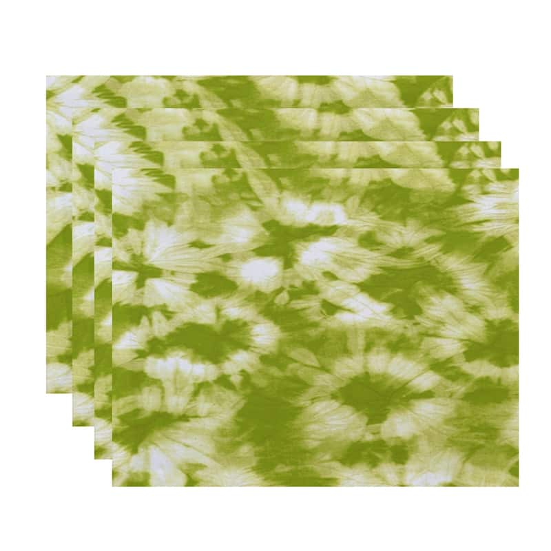 Chillax Geometric Print Placemats (Set of 4) - Green