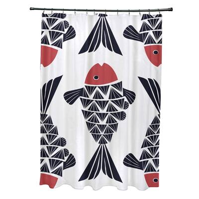 Big Fish Animal Print Print Print Shower Curtain