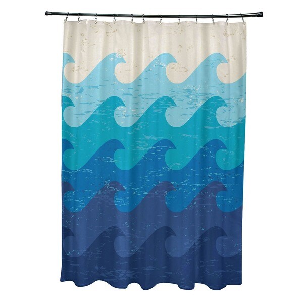 Deep Sea Geometric Print Shower Curtain Free Shipping Today Deep Sea Geometric Print Shower Curtain