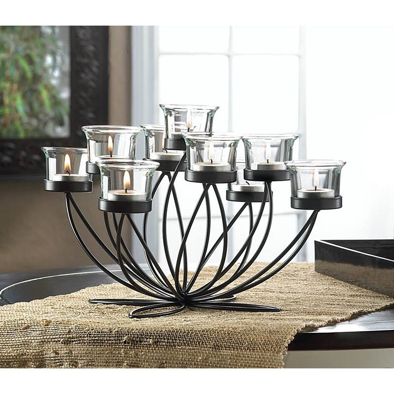 Glowing Iron 9-Candle Centerpiece