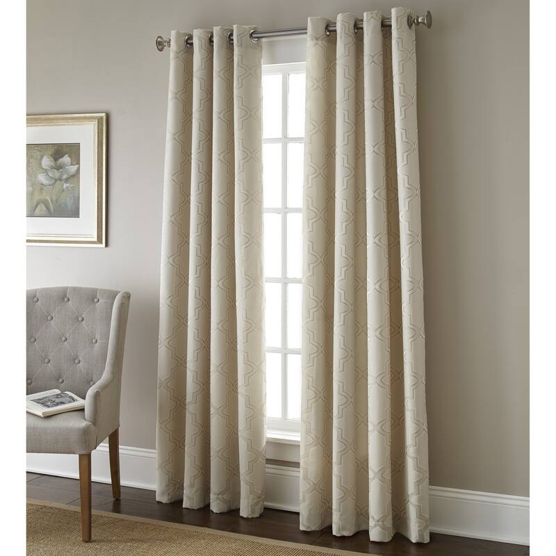 Austin Horn En Vogue Gateway Window Panel - Off White - 84 Inches